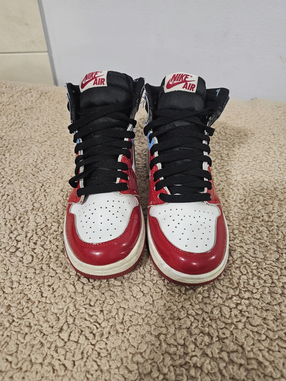 Jordan Kids' Red, White & Black High-Top Sneakers